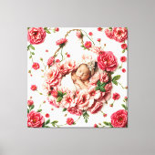 De heilige bloei van januari - Baby Girl Portrait Canvas Afdruk (Voorkant)