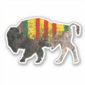 De heilige buffel van de Vietnamveteraan Sticker (Voorkant)