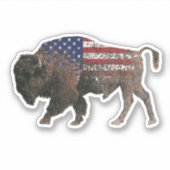 De Heilige Buffel van Noord-Amerika Sticker (Voorkant)