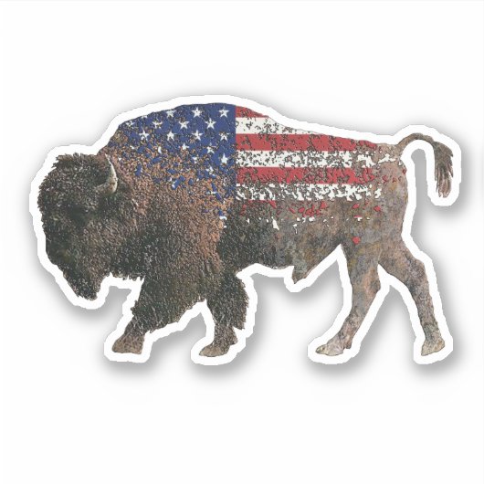 De Heilige Buffel van Noord-Amerika Sticker (Voorkant)