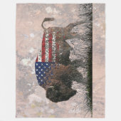 De heilige buffelbak fleece deken (Voorkant)