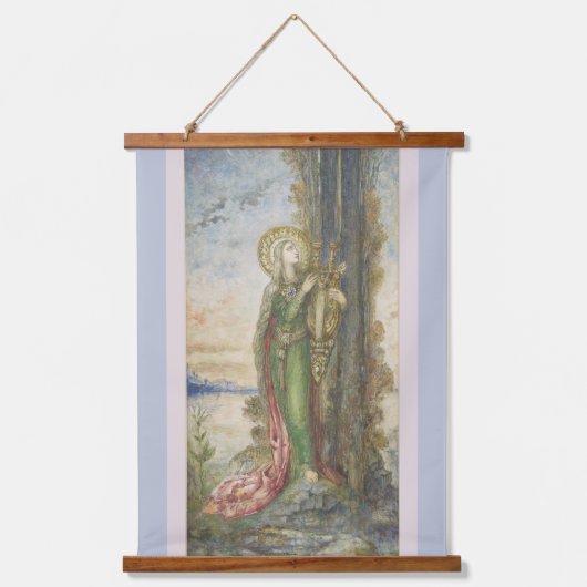 De heilige Cecilia van Gustav Moreau Hangend Wandkleed (Voorkant)