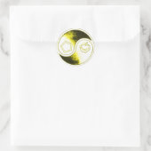 de heilige chaostickers ronde sticker (Tas)