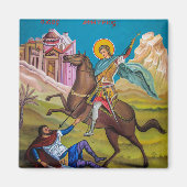 De heilige Demetrius van Thessalonica Magneet (Voorkant)