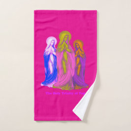 De Heilige Drie-eenheid van Pop Kleurrijke Maagden Handdoek