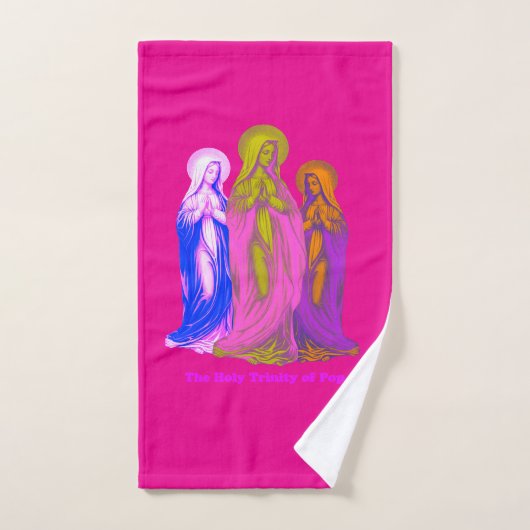 De Heilige Drie-eenheid van Pop Kleurrijke Maagden Handdoek (Handdoek)