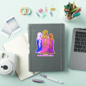 De Heilige Drie-eenheid van Pop Kleurrijke Maagden Sticker (iPad Cover)