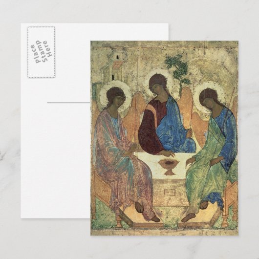 De Heilige Drievuldigheid, 1420 Briefkaart (Voorkant / Achterkant)