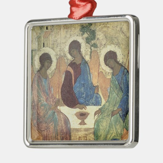 De Heilige Drievuldigheid, 1420 Metalen Ornament (Links)