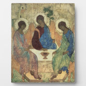 De Heilige Drievuldigheid, 1420s (tempera op het p Fotoplaat (Voorkant)