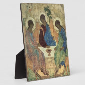 De Heilige Drievuldigheid, 1420s (tempera op het p Fotoplaat (Zijkant)