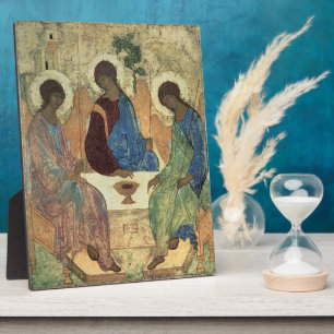 De Heilige Drievuldigheid, 1420s (tempera op het p Fotoplaat