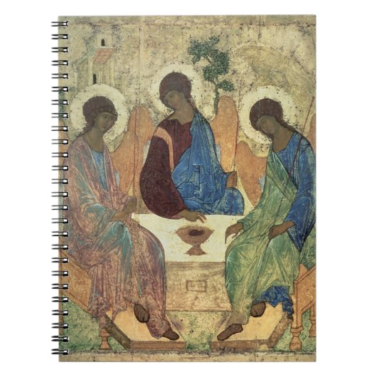De Heilige Drievuldigheid, 1420s (tempera op het p Notitieboek (Voorkant)