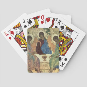 De Heilige Drievuldigheid, 1420s (tempera op het p Pokerkaarten