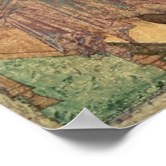 De Heilige Drievuldigheid, 1420s (tempera op het p Poster (Hoek)