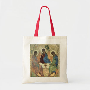 De Heilige Drievuldigheid, 1420s (tempera op het p Tote Bag