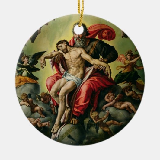 De Heilige Drievuldigheid Keramisch Ornament (Voorkant)