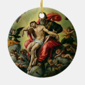 De Heilige Drievuldigheid Keramisch Ornament (Achterkant)