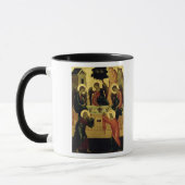 De Heilige Drievuldigheid, Novgorod School, 15e ee Mok (Links)