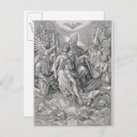 De Heilige Drievuldigheid, pub. 1511 Briefkaart (Voorkant / Achterkant)