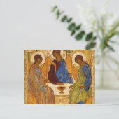 De Heilige Drievuldigheid van Andrei Rublev Briefkaart (Staand voorkant)