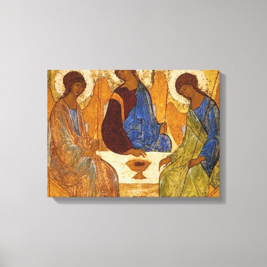 De Heilige Drievuldigheid van Andrei Rublev Canvas Afdruk (Voorkant)