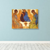 De Heilige Drievuldigheid van Andrei Rublev Canvas Afdruk (Insitu (Houten vloer))