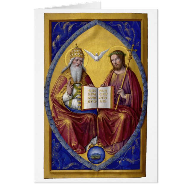 De Heilige Drievuldigheid van Jean Bourdichon onge (Voorkant)