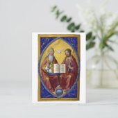 De Heilige Drievuldigheid van Jean Bourdichon onge Briefkaart (Staand voorkant)