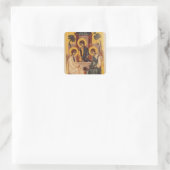 De Heilige Drievuldigheid Vierkante Sticker (Tas)