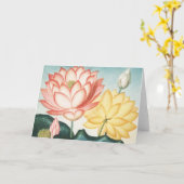 De Heilige Egyptische Boon  Kaart (Gele Bloem)