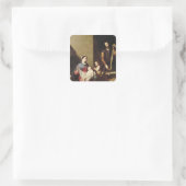 De Heilige Familie, 1639 Vierkante Sticker (Tas)