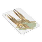 De Heilige Familie Antonio Gaudi. Barcelona Spanje Magneet (Rechterzijde)