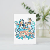 De Heilige Familie Briefkaart (Staand voorkant)