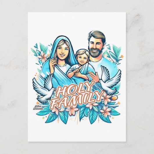 De Heilige Familie Briefkaart (Voorkant)