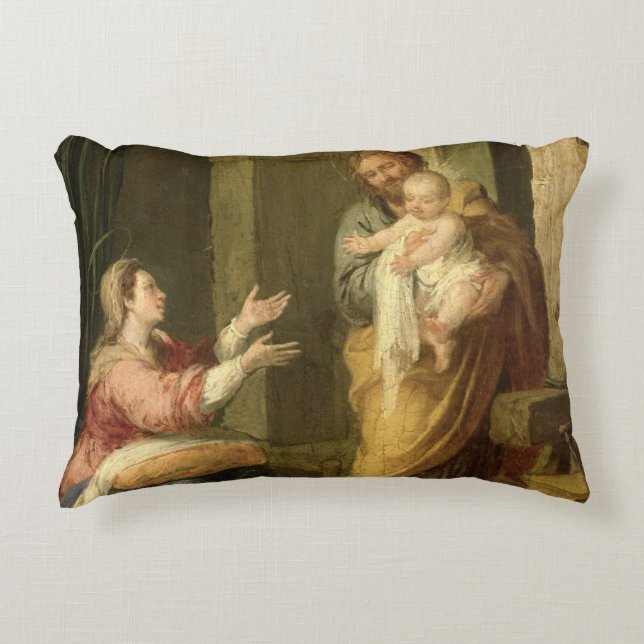 De Heilige Familie, c.1660-70 Accent Kussen (Voorkant)