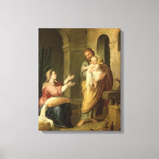 De Heilige Familie, c.1660-70 Canvas Afdruk (Voorkant)