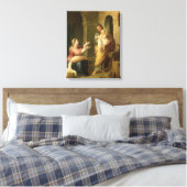 De Heilige Familie, c.1660-70 Canvas Afdruk (Insitu (Slaapkamer))