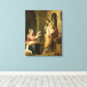 De Heilige Familie, c.1660-70 Canvas Afdruk (Insitu (Houten vloer))