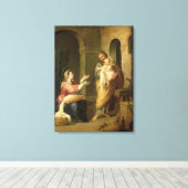 De Heilige Familie, c.1660-70 Canvas Afdruk (Insitu (Houten vloer))