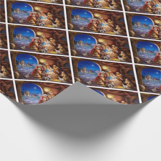 De heilige familie cadeaupapier (Hoek)