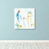 De Heilige Familie Canvas Afdruk (Insitu (Houten vloer))