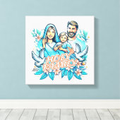 De Heilige Familie Canvas Afdruk (Insitu (Houten vloer))