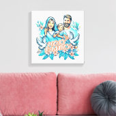 De Heilige Familie Canvas Afdruk (Insitu (Woonkamer))