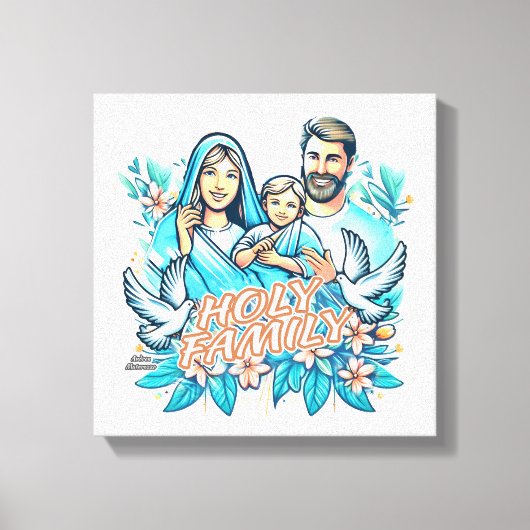De Heilige Familie Canvas Afdruk (Voorkant)