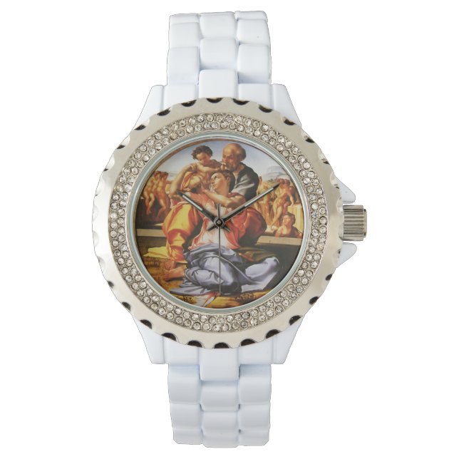 De Heilige Familie. De Doni Tondo Horloge (Voorkant)