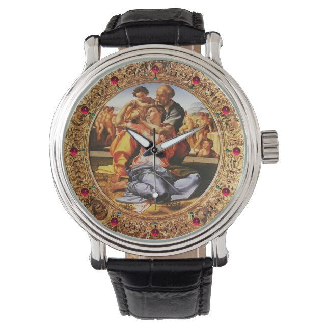 De Heilige Familie. De Doni Tondo Horloge (Voorkant)