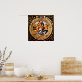 De Heilige Familie - de Doni Tondo Poster (Keuken)