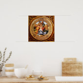 De Heilige Familie - de Doni Tondo Poster (Keuken)