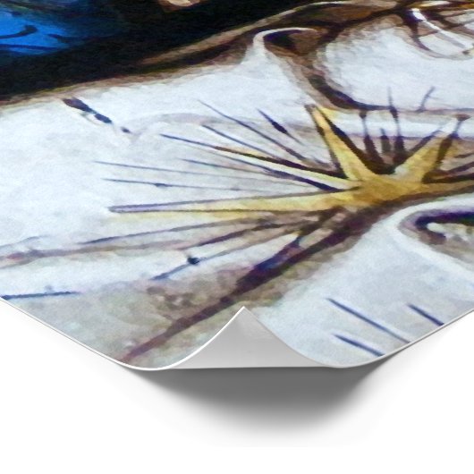 De Heilige Familie die Madonna en het Kind afschil Poster (Hoek)